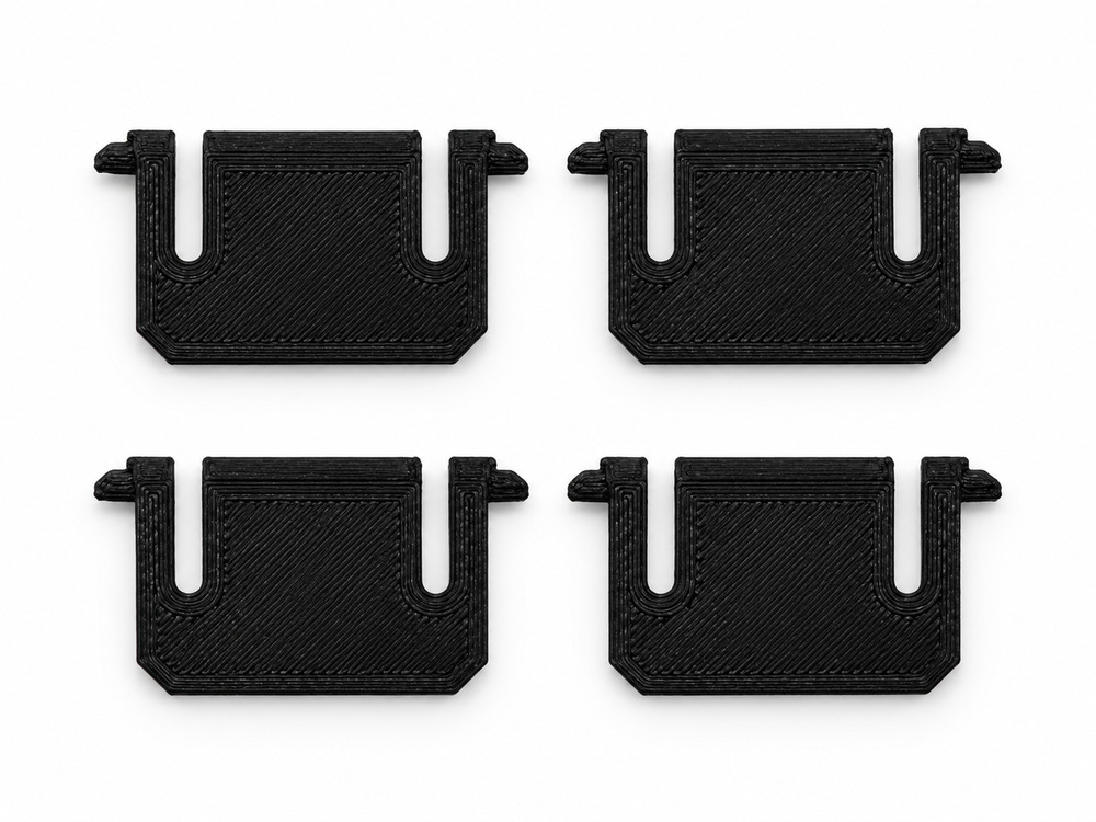 Glorious GMMK Keyboard Replacement Feet Legs 4 Pack Black PETG 3D Printed